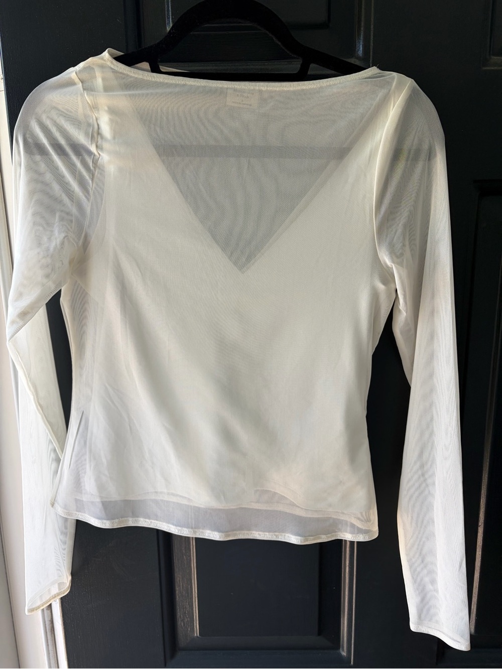 Abercrombie & Fitch Mesh Long Sleeve Top - Small